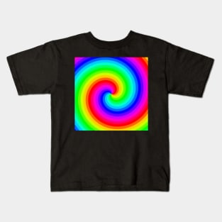 Rainbow Spiral 002 Kids T-Shirt